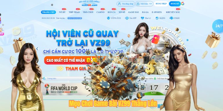 Mẹo Chơi Game Bài VZ99 Thắng Lớn